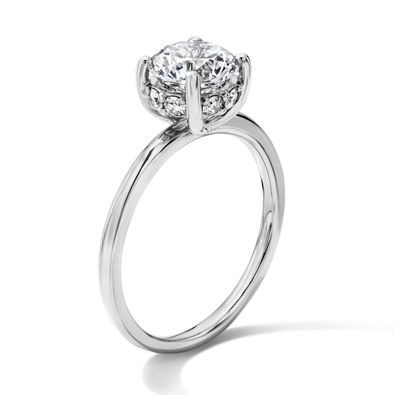 1-3/4 CT. T.w. Certified Lab-Grown Diamond Solitaire Hidden Frame Engagement Ring in 14K White Gold (F/Vs2)