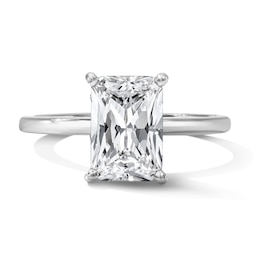2-3/4 CT. T.W. Certified Radiant-Cut Lab-Grown Diamond Solitaire Hidden Frame Engagement Ring in 14K White Gold (F/VS2)