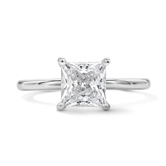 1-3/4 CT. T.w. Princess-Cut Certified Lab-Grown Diamond Solitaire Engagement Ring in 14K White Gold (F/Vs2)