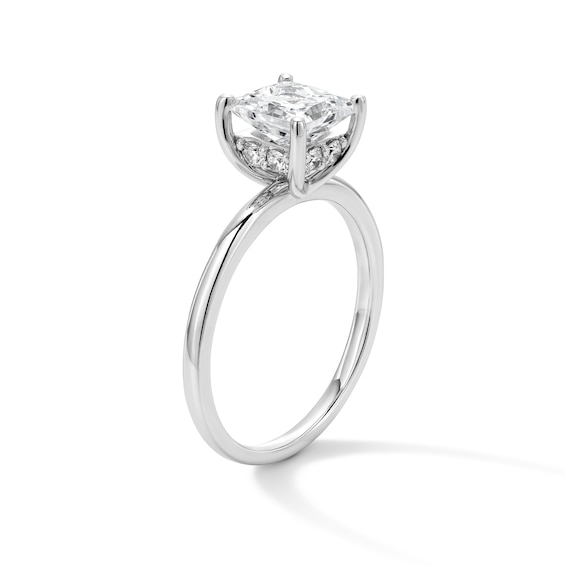 1-3/4 CT. T.w. Princess-Cut Certified Lab-Grown Diamond Solitaire Engagement Ring in 14K White Gold (F/Vs2)