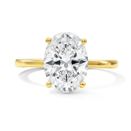 2-3/4 CT. T.W. Oval Certified Lab-Grown Diamond Solitaire Engagement Ring in 14K Gold (F/VS2)