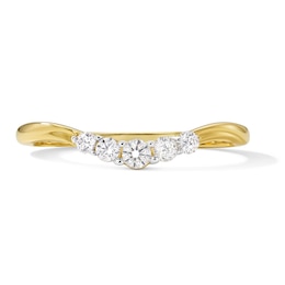 1/6 CT. T.W. Lab-Grown Diamond Contour Band in 14K Gold (F/VS2)