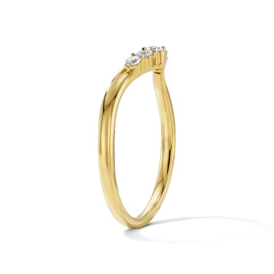 1/6 CT. T.w. Lab-Grown Diamond Contour Band in 14K Gold (F/Vs2)