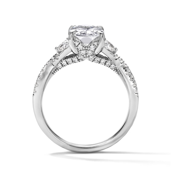 2-1/2 CT. T.w. Oval Certified Lab-Grown Diamond Engagement Ring in 14K Gold (F/Vs2