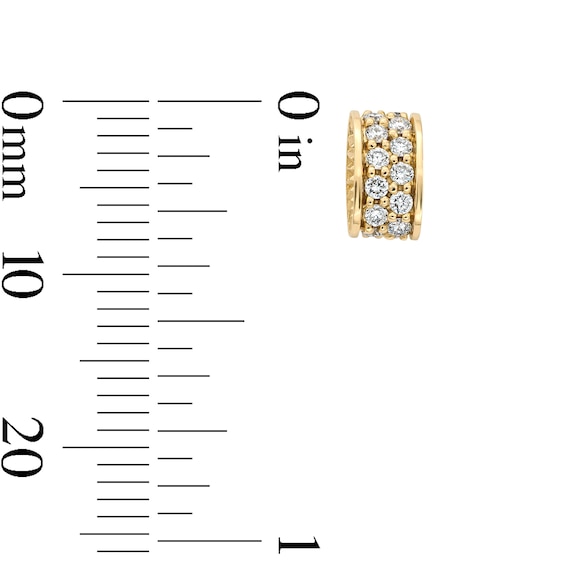 1/5 CT. T.w. Lab-Grown Diamond Spacer Charm in 10K Gold (F/Vs2)