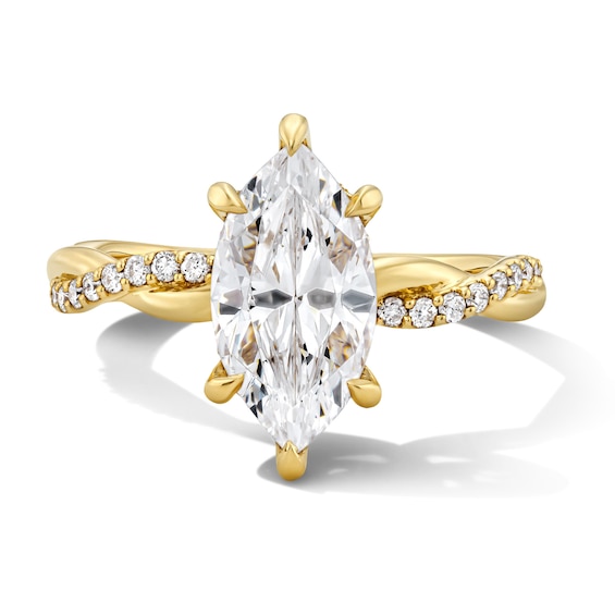 2-1/4 CT. T.w. Marquise-Cut Certified Lab-Grown Diamond Engagement Ring in 14K Gold (F/Vs2)