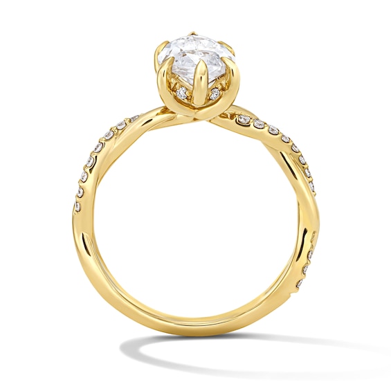 2-1/4 CT. T.w. Marquise-Cut Certified Lab-Grown Diamond Engagement Ring in 14K Gold (F/Vs2)