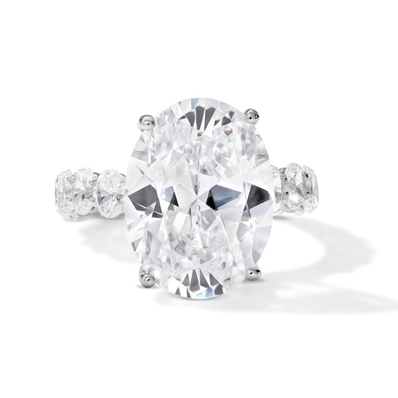 10-3/8 CT. T.w. Oval Certified Lab-Grown Diamond Engagement Ring in 14K White Gold (F/Vs2)
