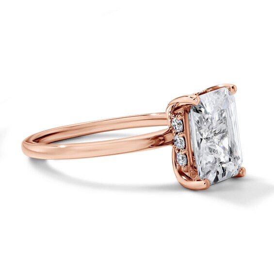 2-3/4 CT. T.w. Certified Radiant-Cut Lab-Grown Diamond Solitaire Engagement Ring in 14K Rose Gold (F/Vs2)
