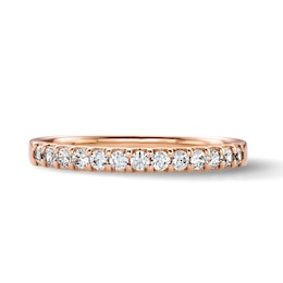 1/4 CT. T.W. Diamond Band in 14K Rose Gold