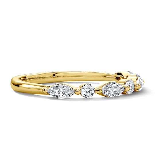 1/2 CT. T.w. Marquise-Cut Certified Diamond Band in 14K Gold (I/Si2)