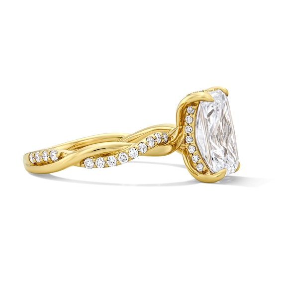 3-1/3 CT. T.w. Radiant-Cut Certified Lab-Grown Diamond Engagement Ring in 14K Gold (F/Vs2)
