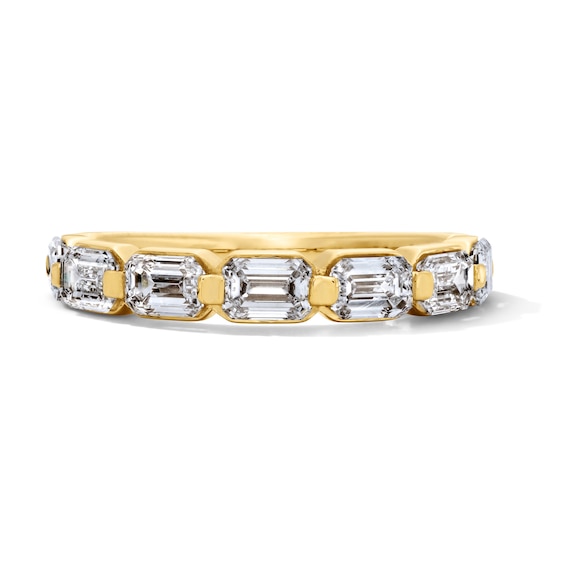 1 CT. T.w. Emerald-Cut Lab-Grown Diamond Band in 14K Gold (F/Vs2)