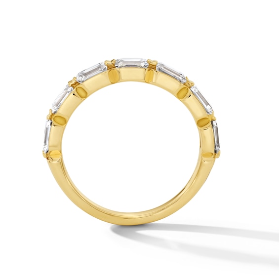 1 CT. T.w. Emerald-Cut Lab-Grown Diamond Band in 14K Gold (F/Vs2)