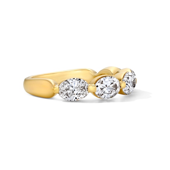 2 CT. T.w. Oval Lab-Grown Diamond Band in 14K Gold (F/Vs2)