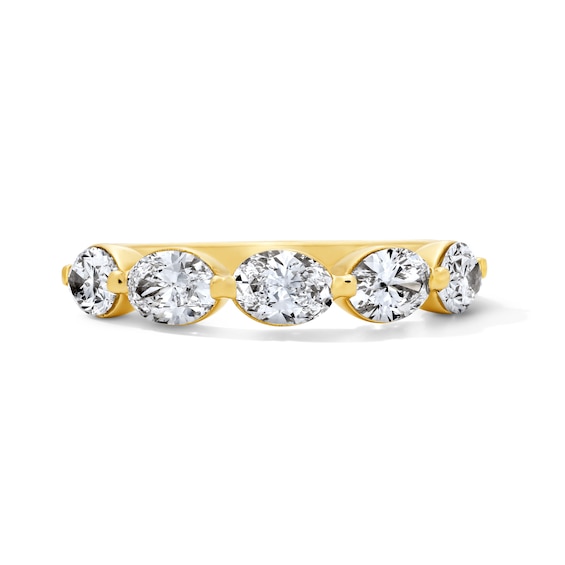 1-1/2 CT. T.w. Oval Lab-Grown Diamond Band in 14K Gold (F/Vs2)