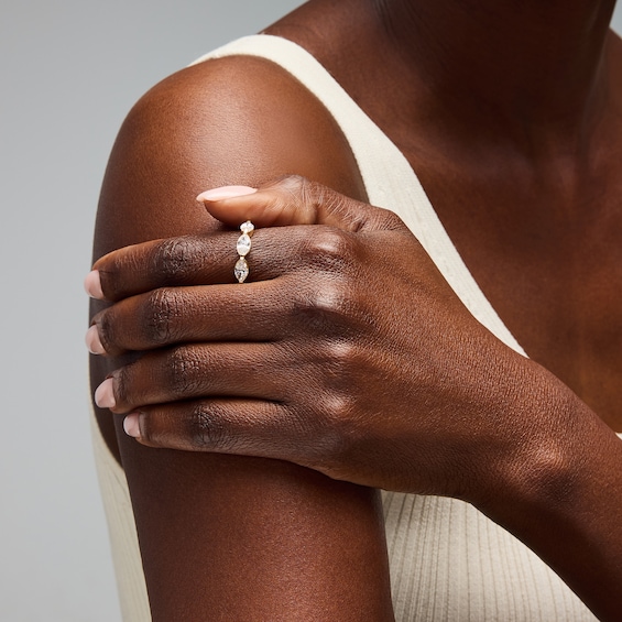 2 CT. T.w. Marquise-Cut Lab-Grown Diamond Band in 14K Gold (F/Vs2)