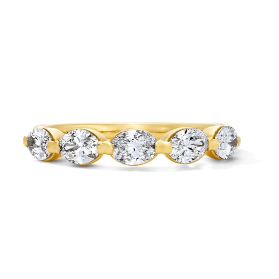 1 CT. T.w. Oval Lab-Grown Diamond Band in 14K Gold (F/Vs2)