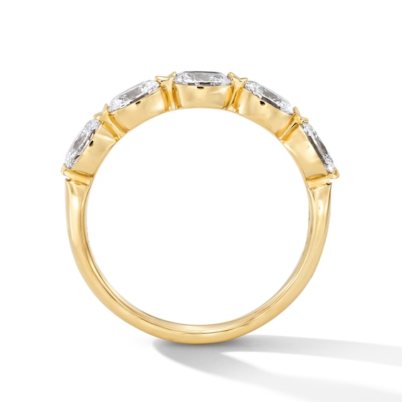 1 CT. T.w. Oval Lab-Grown Diamond Band in 14K Gold (F/Vs2)