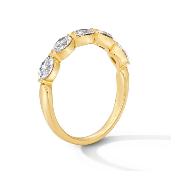 1 CT. T.w. Oval Lab-Grown Diamond Band in 14K Gold (F/Vs2)