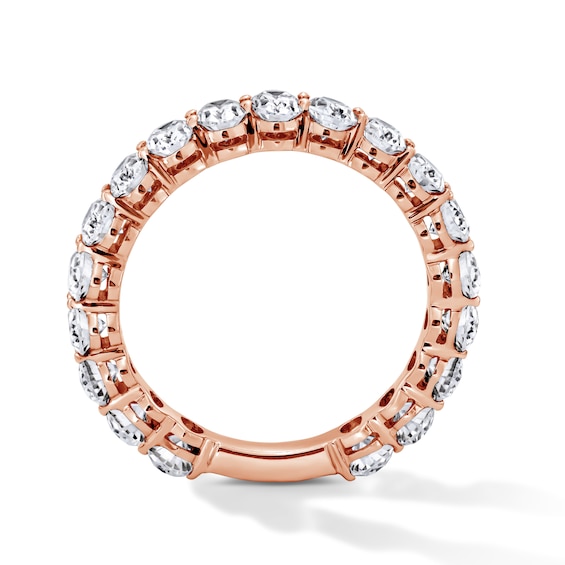 2 CT. T.w. Oval Lab-Grown Diamond Eternity Band in 10K Rose Gold (F/Vs2)