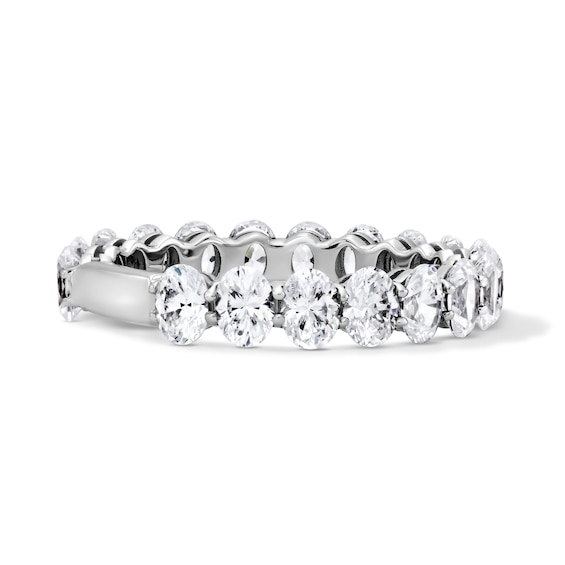 2 CT. T.w. Oval Lab-Grown Diamond Eternity Band in 10K White Gold (F/Vs2)