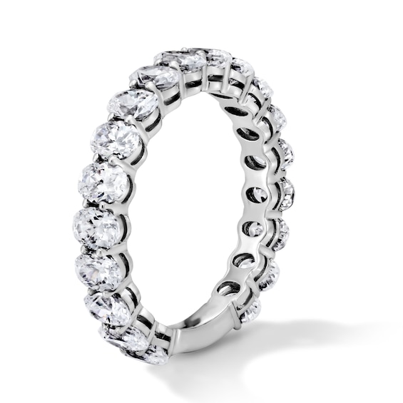 2 CT. T.w. Oval Lab-Grown Diamond Eternity Band in 10K White Gold (F/Vs2)