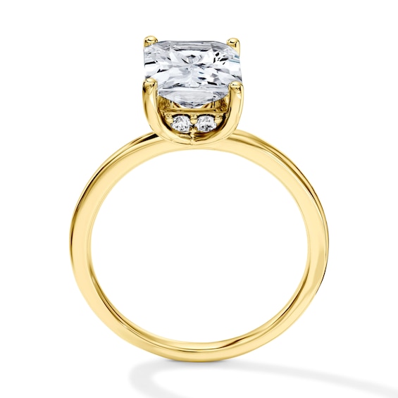2-3/4 CT. T.w. Certified Radiant-Cut Lab-Grown Diamond Hidden Frame Solitaire Engagement Ring in 14K Gold (F/Vs2)