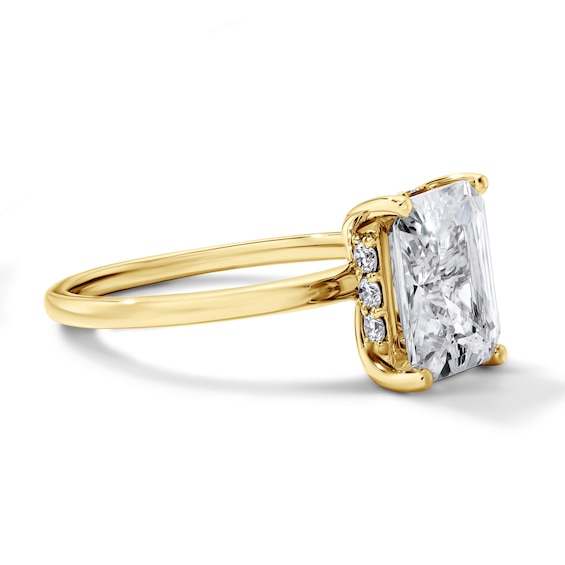2-3/4 CT. T.w. Certified Radiant-Cut Lab-Grown Diamond Hidden Frame Solitaire Engagement Ring in 14K Gold (F/Vs2)