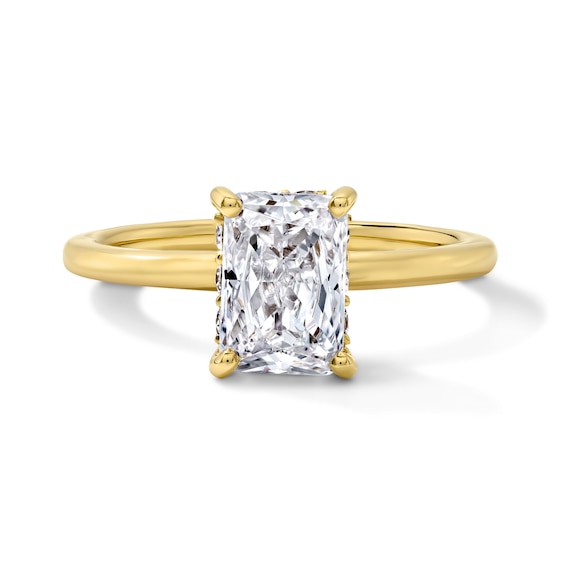1-3/4 CT. T.w. Certified Radiant-Cut Lab-Grown Diamond Hidden Frame Solitaire Engagement Ring in 14K Gold (F/Vs2)