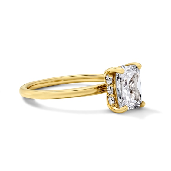 1-3/4 CT. T.w. Certified Radiant-Cut Lab-Grown Diamond Hidden Frame Solitaire Engagement Ring in 14K Gold (F/Vs2)