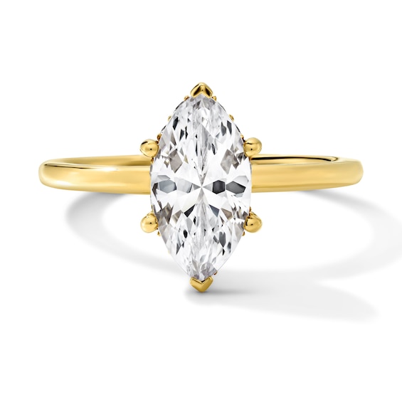 1-3/4 CT. T.w. Certified Marquise-Cut Lab-Grown Diamond Hidden Frame Solitaire Engagement Ring in 14K Gold (F/Vs2)