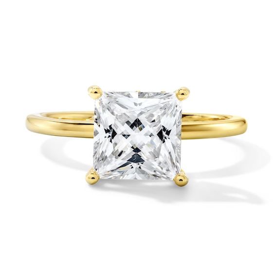 2-3/4 CT. T.w. Certified Princess-Cut Lab-Grown Diamond Hidden Frame Solitaire Engagement Ring in 14K Gold (F/Vs2)