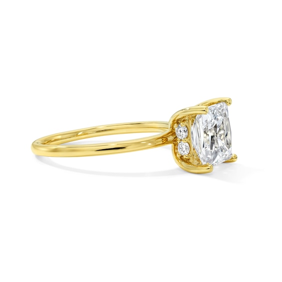 2-3/4 CT. T.w. Certified Princess-Cut Lab-Grown Diamond Hidden Frame Solitaire Engagement Ring in 14K Gold (F/Vs2)