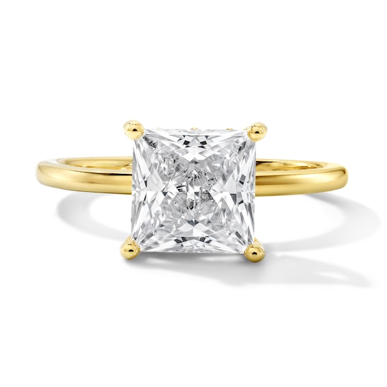 1-3/4 CT. T.w. Certified Princess-Cut Lab-Grown Diamond Hidden Frame Solitaire Engagement Ring in 14K Gold (F/Vs2)