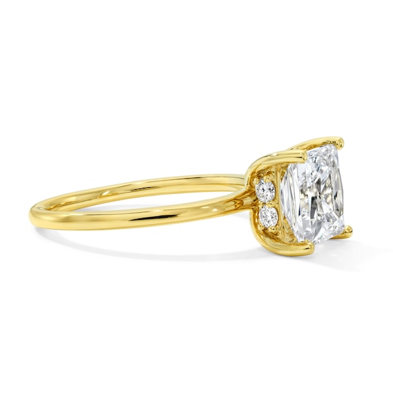 1-3/4 CT. T.w. Certified Princess-Cut Lab-Grown Diamond Hidden Frame Solitaire Engagement Ring in 14K Gold (F/Vs2)