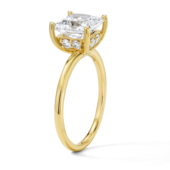 1-3/4 CT. T.w. Certified Princess-Cut Lab-Grown Diamond Hidden Frame Solitaire Engagement Ring in 14K Gold (F/Vs2)