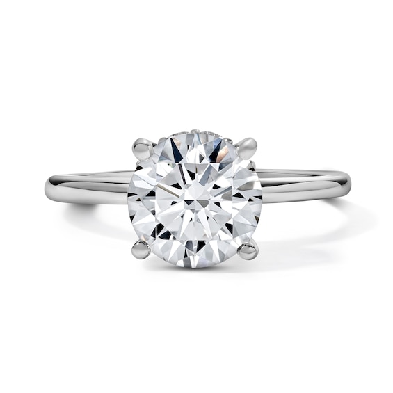 2-3/4 CT. T.w. Certified Lab-Grown Diamond Solitaire Hidden Frame Engagement Ring in 14K White Gold (F/Vs2)