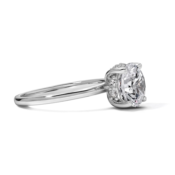 2-3/4 CT. T.w. Certified Lab-Grown Diamond Solitaire Hidden Frame Engagement Ring in 14K White Gold (F/Vs2)