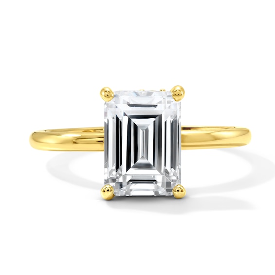 1-3/4 CT. T.w. Certified Emerald-Cut Lab-Grown Diamond Hidden Frame Solitaire Engagement Ring in 14K Gold (F/Vs2)