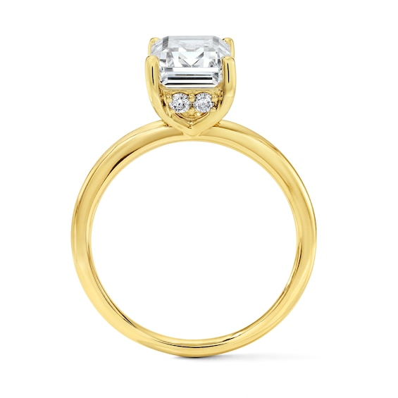 1-3/4 CT. T.w. Certified Emerald-Cut Lab-Grown Diamond Hidden Frame Solitaire Engagement Ring in 14K Gold (F/Vs2)