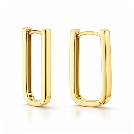 19.8mm Hoop Earrings in Semi-Solid 10K Gold