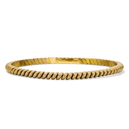 Curve Link Flexible Bangle Bracelet in Brown Titanium and Sterling Silver with 24K Gold Vermeil - 7.5"