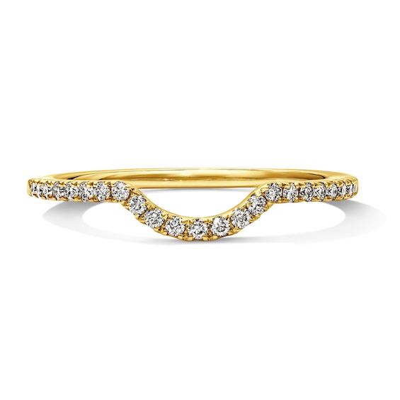 1/6 CT. T.w. Diamond Contour Band in 14K Gold