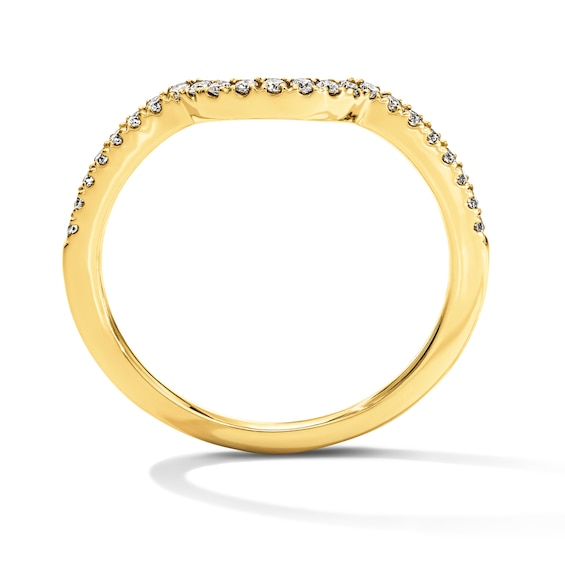 1/6 CT. T.w. Diamond Contour Band in 14K Gold