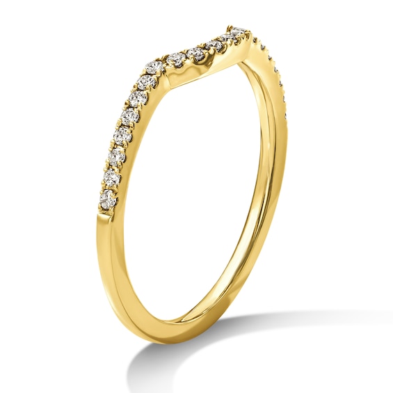 1/6 CT. T.w. Diamond Contour Band in 14K Gold