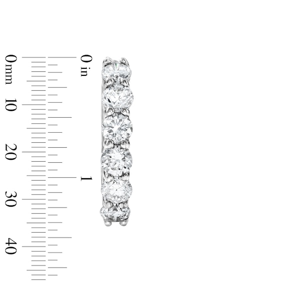 1/6 CT. T.w. Lab-Grown Diamond Single Hoop Earring in 14K White Gold (F/Vs2)