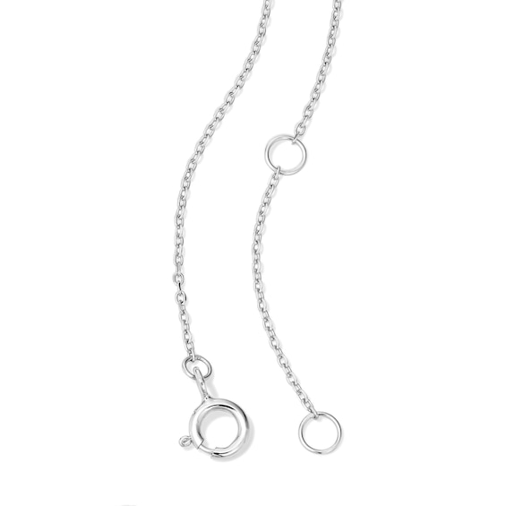 1/15 CT. T.w. Lab-Grown Diamond Evil Eye Heart Necklace in Sterling Silver (F/Vs2)