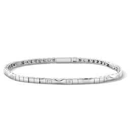 1/4 CT. T.W. Princess-Cut Lab-Grown Diamond Link Bracelet in Sterling Silver (F/VS2) - 6.25"