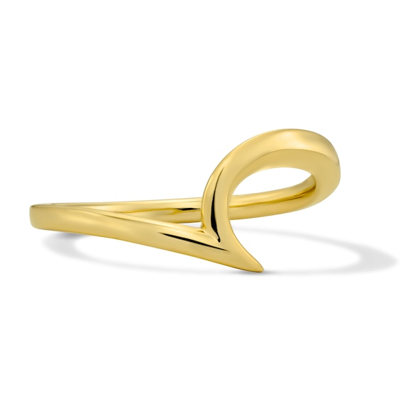 Polished Wave Contour Wedding Band in 14K Gold